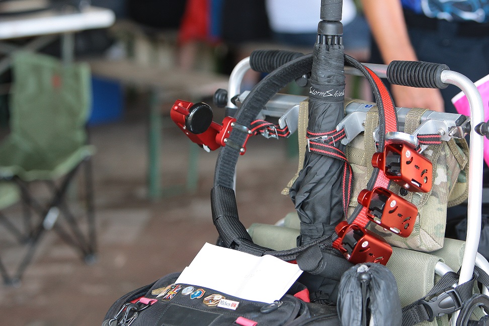 IPSC shooter at stage